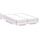 vidaXL Matelas 2 Pièces Blanc et Gris 70 x 190 cm Printemps Bonell