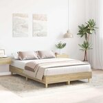 vidaXL Cadre de lit sans matelas chêne sonoma 140x190 cm