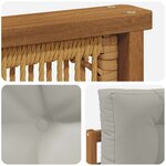 vidaXL Sofa de milieu extérieur Bois d'Acacia Massif Naturel