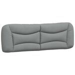 vidaXL Cadre de lit avec LED sans matelas gris clair 160x200 cm tissu