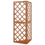 vidaXL Treillis d'angle 50x50x145 cm Bois de sapin massif