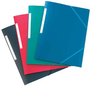 1 chemise à élastiques Memphis en PP 24 x 32 - coloris assortis - marque ELBA