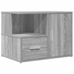 vidaXL Armoire d'angle sonoma gris 160x40x45 cm bois d'ingénierie