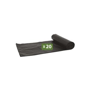 Pack and Move - Lot 20 Grands Sacs Poubelles Résistants Pour Déménagement - 120 L - Sacs Poubelles Pour Gros Volumes