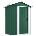 vidaXL Abri de jardin Vert 126x97 5x177 cm Acier galvanisé