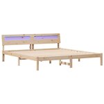 vidaXL Cadre de lit Marron 180 x 200 cm Bois massif en pin