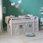 Lit mi-haut étoiles 90x200 avec matelas
