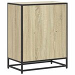 vidaXL Bibliothèque chêne sonoma 60x35x76 cm bois d'ingénierie