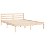 vidaXL Cadre de lit sans matelas bois de pin massif