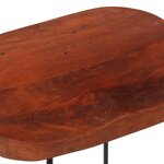 vidaXL Tabourets de bar Gavin lot de 2 45x38x53cm bois massif manguier