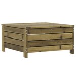 vidaXL Repose-pied de jardin 62x63 5x32 cm bois de pin imprégné