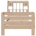 vidaXL Lit bibliothèque sans matelas 75x190 cm bois de pin massif