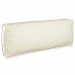 vidaXL Set de coussins de palette 2 Pièces Crème 120 x 80 x 12 cm