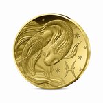 Signes astros - Poisson - Monnaie de 5€ 1/2g or