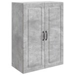 vidaXL Armoire Murale 66 x 34 5 x 90 cm Bois d'ingénierie Gris béton