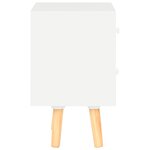 vidaXL Tables de chevet 2 Pièces Blanc 40 x 30 x 50 cm Pin massif
