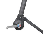 vidaXL Parasol suspendu avec poteau en aluminium Blanc 3 m
