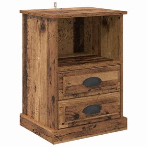 vidaXL Cabinet de chevet Bois ancien 36 x 43 x 60 cm Bois d'ingénierie