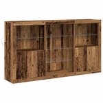 vidaXL Buffet Bois ancien 181.5 x 37 x 100 cm Bois d'ingénierie