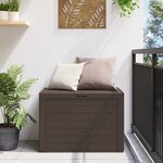 vidaXL Boîte de rangement de jardin Marron 78x44x55 cm