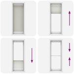 vidaXL Store plissé gris clair 80x200 cm largeur du tissu 79 4 cm