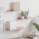 vidaXL Étagère flottante 3 pc Rose 40 x 9 x 2 5 cm Acier