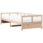 vidaXL Lit de jour avec matelas 90x200 cm bois de pin massif