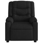 vidaXL Fauteuil de massage inclinable électrique Noir Tissu