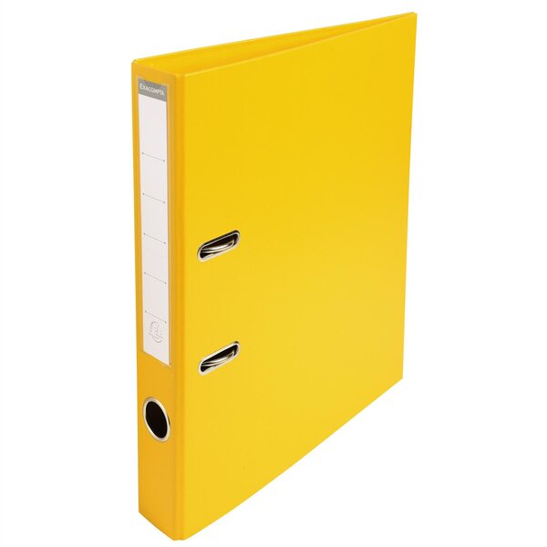 Classeur à levier PVC A4 dos de 50mm. - Jaune x 10 EXACOMPTA