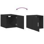 vidaXL Armoire de rangement mince noir 40x42 5x225cm bois d'ingénierie