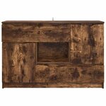 vidaXL Buffet avec tiroir Chêne fumé 100 x 30 x 65 6 Bois d'ingénierie