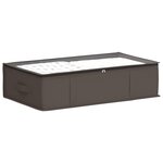 vidaXL Boîte de rangement avec fenêtre transparente 6 Pièces Gris