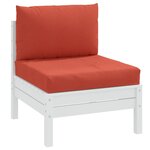 vidaXL Coussins de palette lot de 2 rouge mélangé tissu