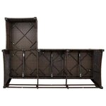 vidaXL Salon de jardin 3 Pièces avec coussins forme L marron polyrotin