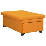 vidaXL Canapé-lit escamotable Jaune foncé 194 x 50 x 82 cm