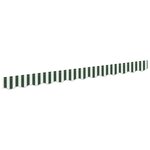 vidaXL Bande de auvent Vert et blanc 3.3 x 0.2 m Toile