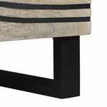 vidaXL Cabinet de chevet Blanc et Noir 40 x 33 x 46 cm