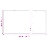 vidaXL Écran de balcon 110 x 500 cm Tissu Oxford Rectangulaire Bleu