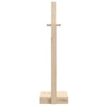 vidaXL Porte-bûches 33 5x30x110 cm Bois massif de pin