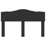 vidaXL Tête de lit Chêne noir 140 cm Bois d'ingénierie