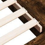 vidaXL Cadre de lit sans matelas chêne fumé 135x190 cm