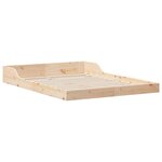 vidaXL Cadre de lit Marron 120 x 200 cm Bois massif en pin