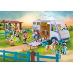 PLAYMOBIL 71493 - Van pour cheval et poneys avec enclos