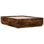 vidaXL Cadre de lit sans matelas chêne fumé 120x190 cm