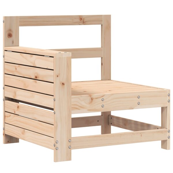 vidaXL Canapé de jardin accoudoir avec table d'appoint bois massif pin