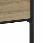 vidaXL Cadre de lit en métal sans matelas chêne sonoma 183x213 cm