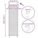 vidaXL Store plissé noir 55x200 cm largeur du tissu 54 4 cm polyester