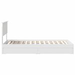 vidaXL Lit de Rangement Blanc 90 x 200 cm Bois d'ingénierie