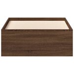 vidaXL Cadre de lit sans matelas chêne marron 100x200 cm