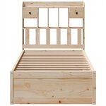 vidaXL Cadre de lit sans matelas 90x190 cm bois de pin massif